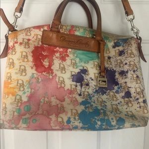 Dooney &Bourke Paint Splatter/Splash Purse/Handbag